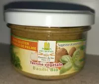 Mängden socker i Terrine végétale Basilic BIO