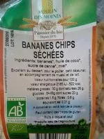 Mängden socker i Banane chips séchées