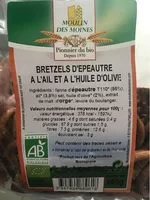 Mängden socker i Bretzels D'epeautre à l'ail Et l'huile dolive