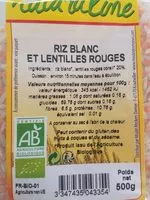 Mängden socker i Riz blanc et lentilles rouges
