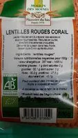 Mängden socker i Lentilles corail