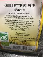 Mängden socker i Pavot bleu bio