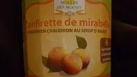 Mängden socker i Confiture mirabelles