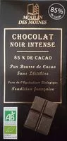 Mängden socker i Chocolat noir intense 85%