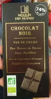 Mängden socker i Chocolat noir 74% de cacao