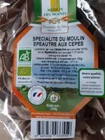 Mängden socker i Spécialité du moulin épeautre  aux cèpes