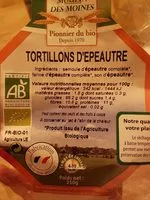 Mängden socker i Tortillons D'épeautre