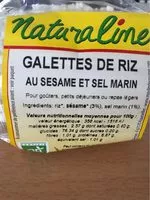 Mängden socker i Galette de riz sésame et sel marin bio