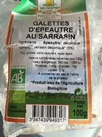 Mängden socker i Galettes d'épeautre au sarrasin
