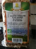 Mängden socker i Galettes d'épeautre et riz nappées de chocolat et de sésame