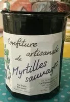 Mängden socker i Confiture  de Myrtilles Sauvages