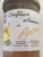 Mängden socker i Confiture artisanale de poires