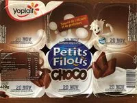 Mängden socker i Petits filous choco
