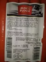 Mängden socker i Saucisse strasbourg