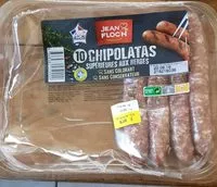 Mängden socker i 10 chipolatas supérieures aux herbes