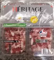 Mängden socker i Lardons allumettes nature