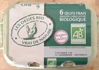 Mängden socker i 6 œufs bio Vrai de Nature de poules élevées en plein air issus de l'agriculture biologique
