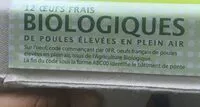 Mängden socker i Boîte de 12 Œufs BIO - RA - Cal. MOYEN