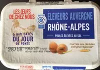 Mängden socker i 6 œufs Les Œufs de chez Nous datés du jour de ponte