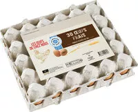 Mängden socker i 30 œufs frais Les Œufs de chez Nous de poules élevées au sol