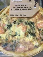 Mängden socker i Quiche au saumon frais et aux epinards