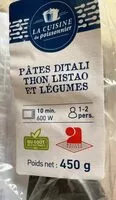 Mängden socker i Pâtes ditali thon listao et légumes