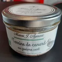 Mängden socker i Terrine de canard au poivre vert