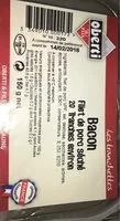 Mängden socker i Bacon Tranches Fines