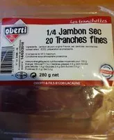 Mängden socker i 1/4 JAMBON SEC OBERTI