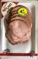 Mängden socker i Rôti cuit 6 tranches généreuses (Carré et filet de porc)