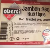 Mängden socker i Jambon sec rustique