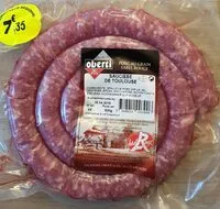Mängden socker i Saucisse de Toulouse