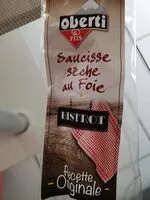 Mängden socker i Saucisse sèche de foie