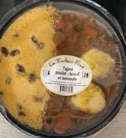 Mängden socker i Tajine poulet boeuf semoule