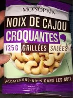 Mängden socker i Noix de cajou craquantes
