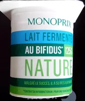 Mängden socker i Lait fermenté au bifidus nature