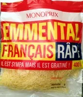 Mängden socker i Emmental Français Râpé (29 % MG)