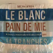 Mängden socker i Le blanc - Pain de mie