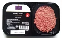 Mängden socker i 2 steaks hachés race limousine façon bouchère