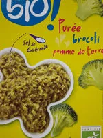 Mängden socker i Purée brocoli pomme de terre