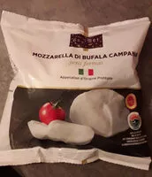 Mängden socker i Mozzarella di bufala campana