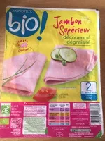 Mängden socker i Jambon supérieur découenné dégraissé BIO