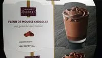 Mängden socker i Fleur de mousse au chocolat sur ganache au chocolat
