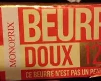 Mängden socker i Beurre doux