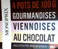 Mängden socker i Gourmandises Viennoises au Chocolat