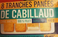 Mängden socker i tranches panees de cabillaud