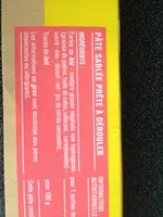 Mängden socker i Pâte sablée Prête à Dérouler