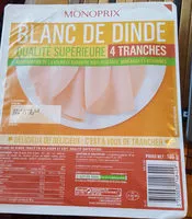 Mängden socker i Blanc de dinde qualité supérieure