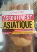 Mängden socker i Assortiment asiatique