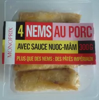 Mängden socker i 4 Nems au Porc avec Sauce Nuoc-Mâm